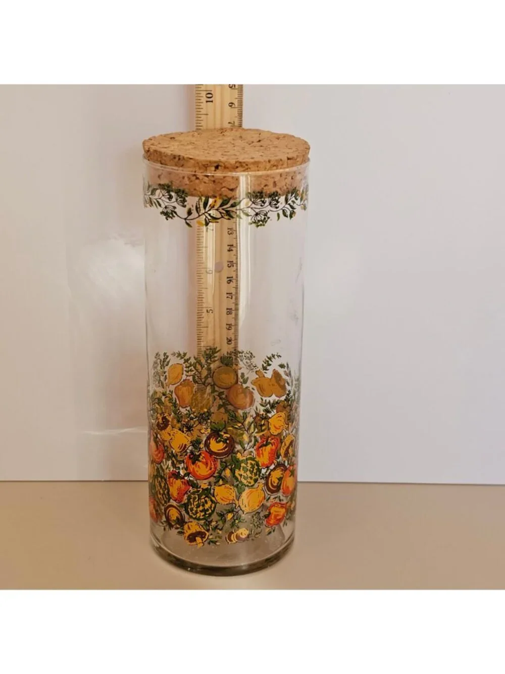 Libbey Spice of Life Glass Jar canister retro charm vintage 1970s kitchen jar 9